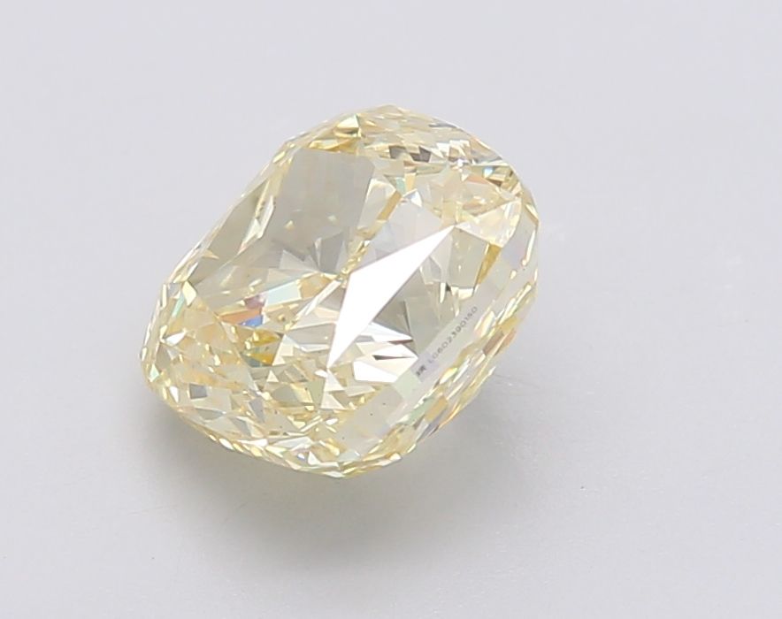 Lab-Grown Cushion Diamond - 2.51 Carats, Fancy Intense Yellow Color, VS1 Clarity - Certified by IGI - Report Number: LG602390150
