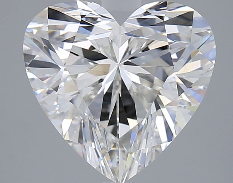 Lab-Grown Heart Diamond - 4.01 Carats, F Color, VVS2 Clarity - Certified by IGI - Report Number: LG612324211
