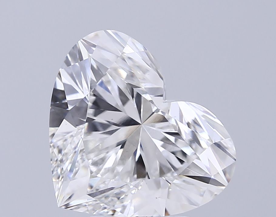 Lab-Grown Heart Diamond - 5.09 Carats, F Color, VS1 Clarity - Certified by IGI - Report Number: LG669458666