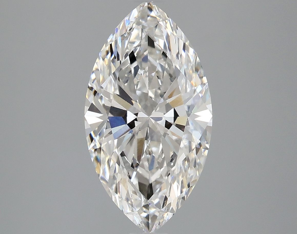Lab-Grown Marquise Diamond - 2.56 Carats, F Color, VVS2 Clarity - Certified by IGI - Report Number: LG665410958