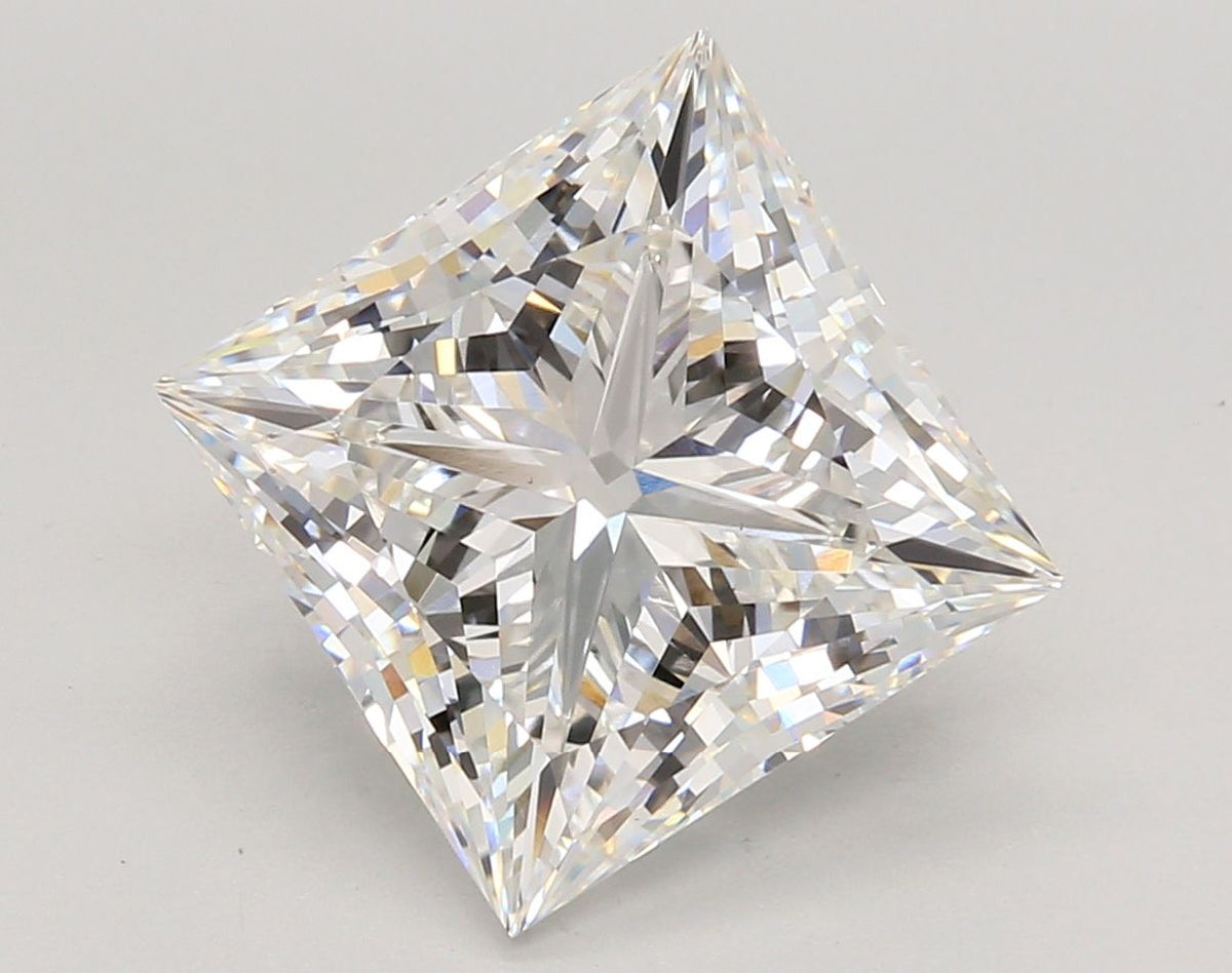 Lab-Grown Princess Diamond - 6.06 Carats, F Color, VS1 Clarity - Certified by IGI - Report Number: LG685537711