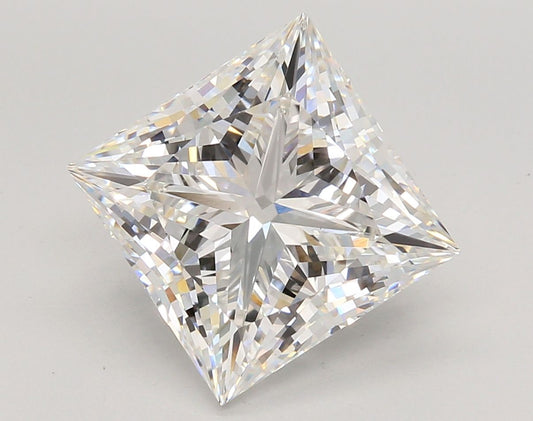 Lab-Grown Princess Diamond - 6.06 Carats, F Color, VS1 Clarity - Certified by IGI - Report Number: LG685537711
