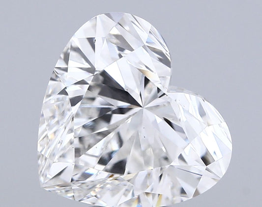 Lab-Grown Heart Diamond - 5.08 Carats, F Color, VS2 Clarity - Certified by IGI - Report Number: LG680543124