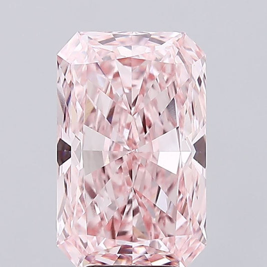 Lab-Grown Radiant Diamond - 7.03 Carats, Fancy Intense Pink Color, VS1 Clarity - Certified by IGI - Report Number: LG679516636