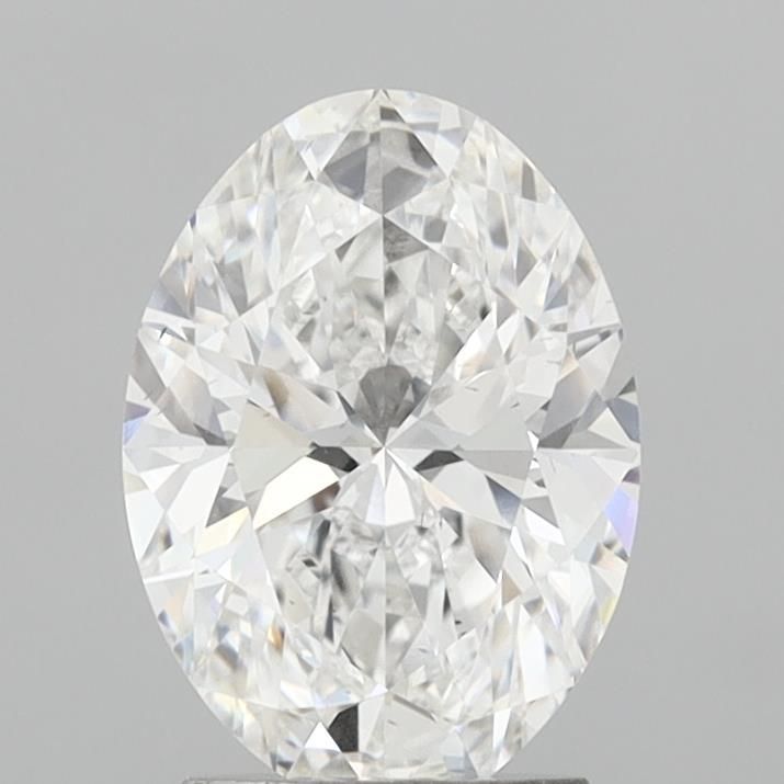 Lab-Grown Oval Diamond - 2.5 Carats, E Color, VS2 Clarity - Certified by IGI - Report Number: LG715583808