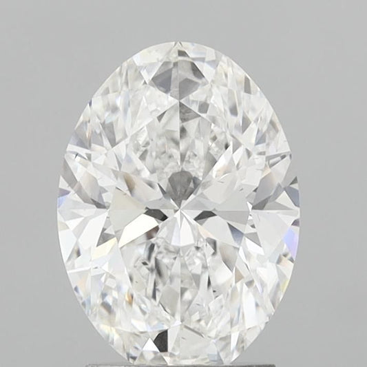 Lab-Grown Oval Diamond - 2.5 Carats, E Color, VS2 Clarity - Certified by IGI - Report Number: LG715583808