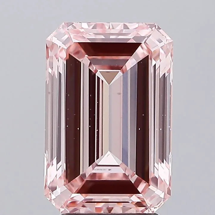 4.01ct Emerald Lab Grown Diamond (Colour Fancy Intense Pink, Clarity VS1, IGI Certified)