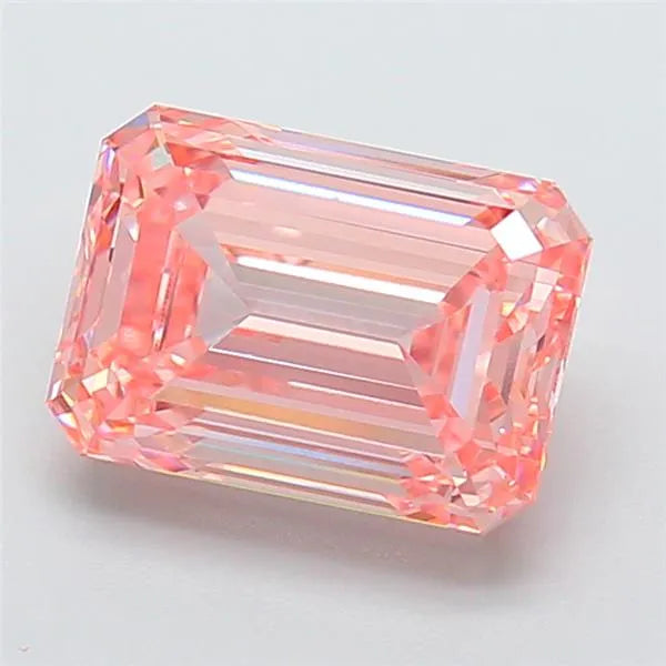 4.01ct Emerald Lab Grown Diamond (Colour Fancy Vivid Pink, Clarity VS1, IGI Certified)