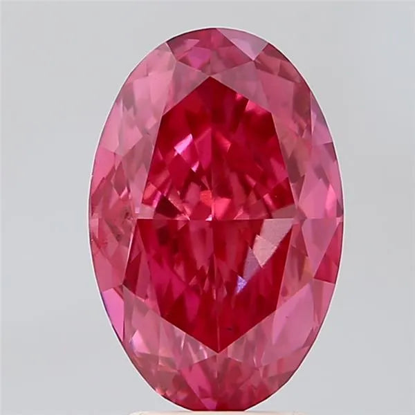 4.03ct Oval Lab Grown Diamond (Colour Fancy Vivid Pink, Clarity VS1, IGI Certified)