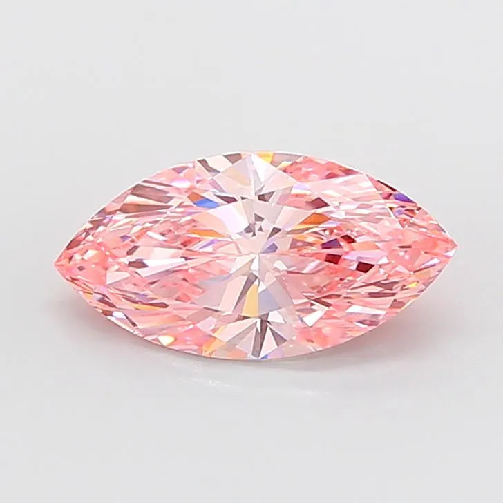 4.06ct Marquise Lab Grown Diamond (Colour Fancy Vivid Pink, Clarity VVS2, IGI Certified)