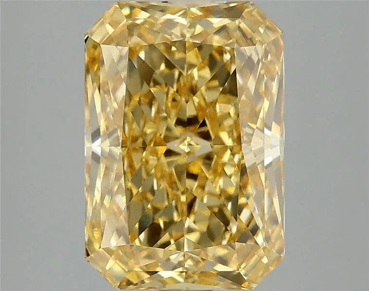 4.09ct Radiant Lab Grown Diamond (Colour Fancy Vivid Yellow, Clarity VS2, IGI Certified)