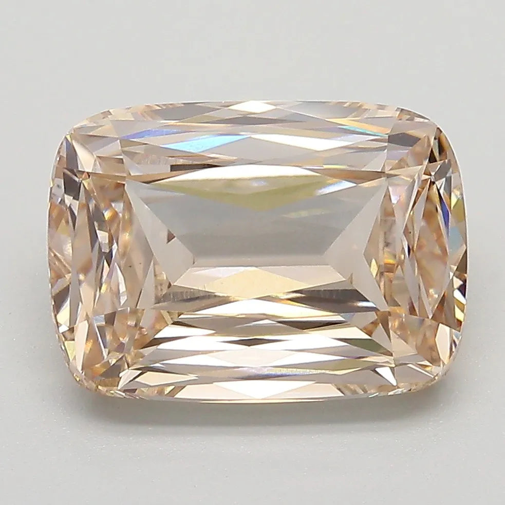 4.34ct Cushion modified Lab Grown Diamond (Colour Very Light Brown, Clarity VVS2, IGI Certified)