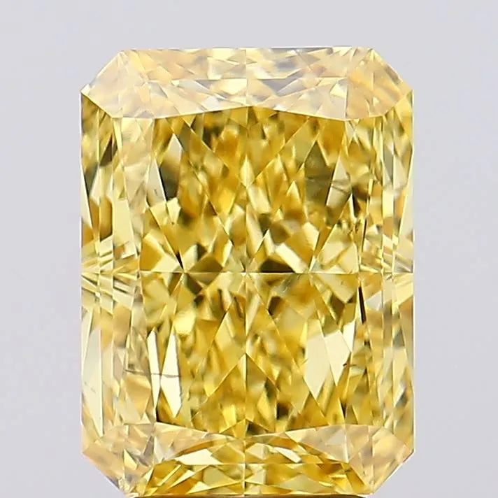 4.62ct Radiant Lab Grown Diamond (Colour Fancy Vivid Yellow, Clarity VS2, IGI Certified)