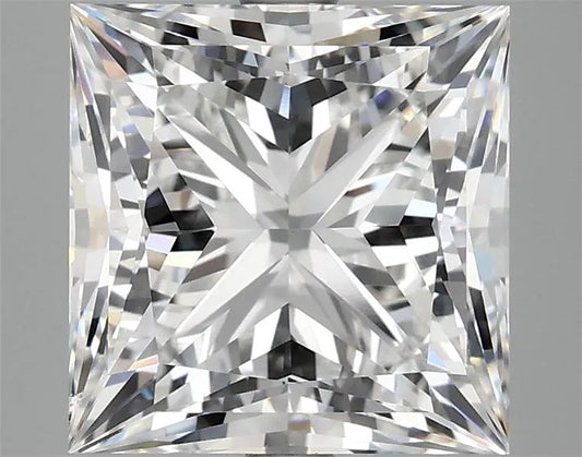 4.96ct Princess Lab Grown Diamond (Colour E, Clarity VVS2, IGI Certified)