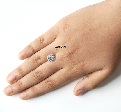 IGI Certified Round Lab Grown Diamond – D–E Color, VS1+ Clarity, Excellent Cut (1ct–4ct)