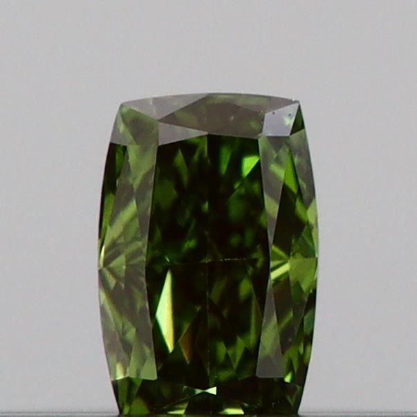 Cushion Modified 0.11ct Fancy Vivid Green VVS2 - Cut • IGI • LG742551725