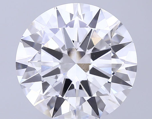 Lab-Grown Round Diamond - 8.02 Carats, E Color, VVS2 Clarity - Certified by IGI - Report Number: LG707530267