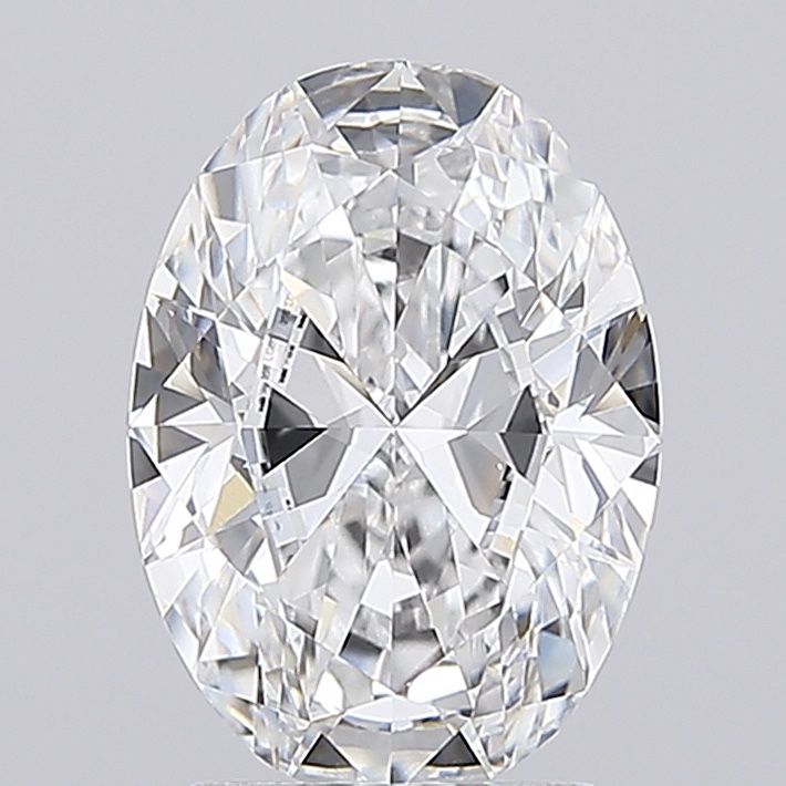 Lab-Grown Oval Diamond - 2.6 Carats, D Color, VVS2 Clarity - Certified by IGI - Report Number: LG688510745
