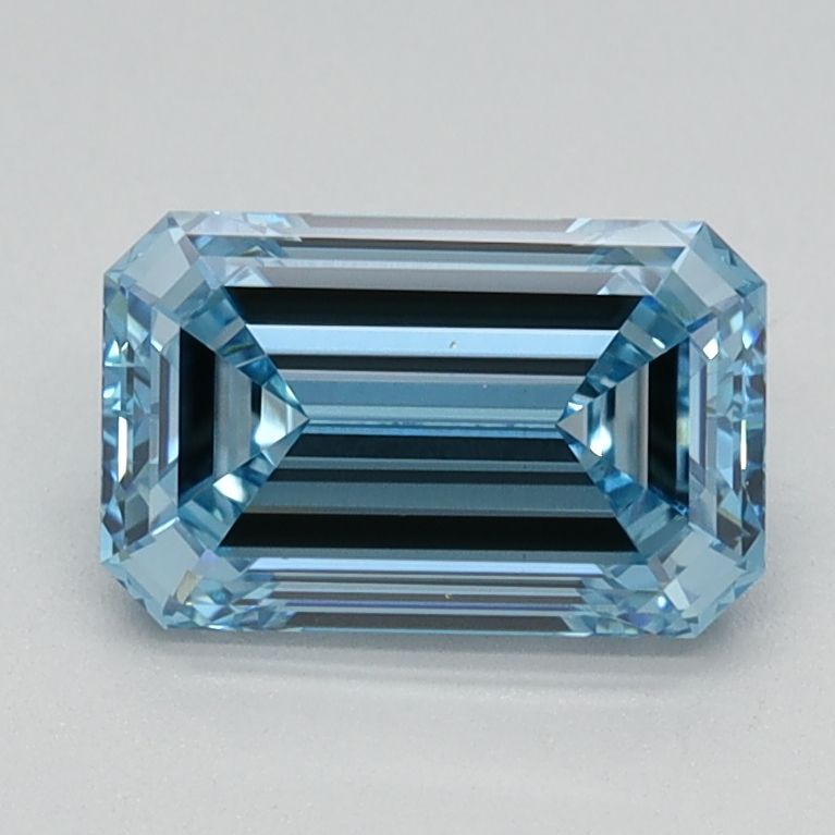Lab-Grown Emerald Diamond - 1.09 Carats, Fancy Intense Blue Color, VVS2 Clarity - Certified by IGI - Report Number: LG613350755