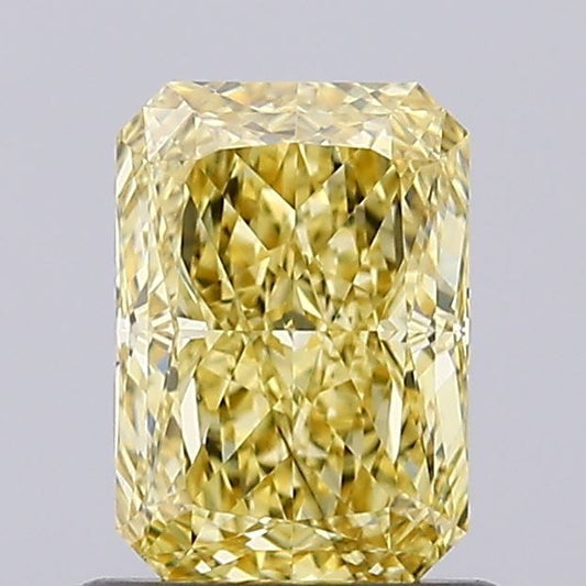 Lab-Grown Radiant Diamond - 1.01 Carats, Fancy Intense Yellow Color, SI1 Clarity - Certified by IGI - Report Number: LG632446972