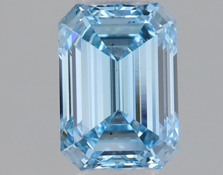 Lab-Grown Emerald Diamond - 1.09 Carats, Fancy Intense Blue Color, VS2 Clarity - Certified by IGI - Report Number: LG680512895