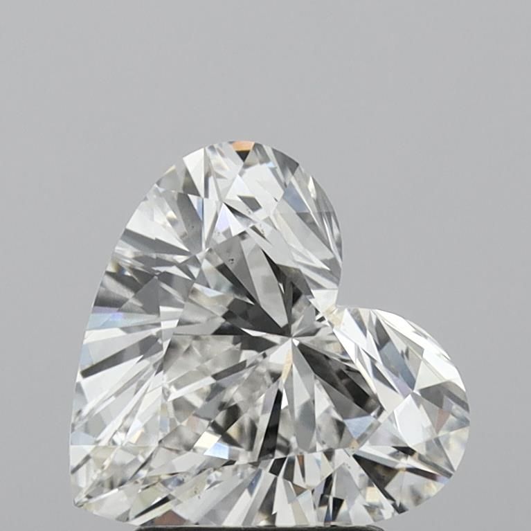 Lab-Grown Heart Diamond - 2.5 Carats, F Color, VS1 Clarity - Certified by IGI - Report Number: LG639455118