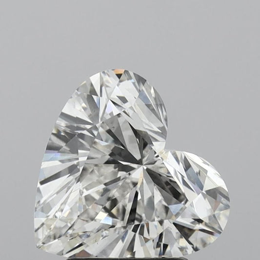 Lab-Grown Heart Diamond - 2.5 Carats, F Color, VS1 Clarity - Certified by IGI - Report Number: LG639455118
