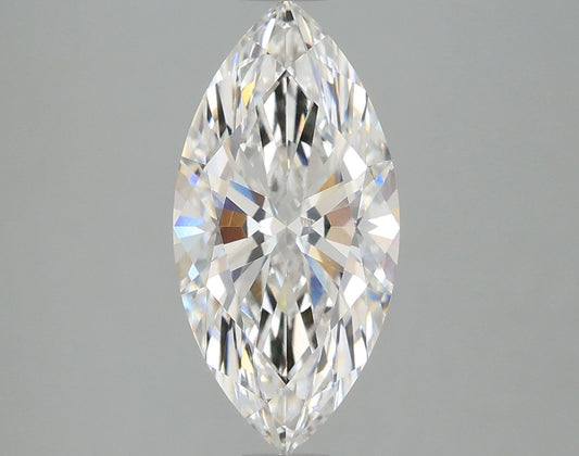 Lab-Grown Marquise Diamond - 2.59 Carats, F Color, VVS2 Clarity - Certified by IGI - Report Number: LG674560355
