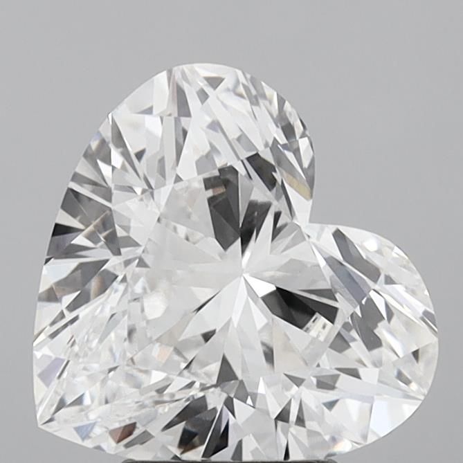 Lab-Grown Heart Diamond - 3.59 Carats, E Color, VVS2 Clarity - Certified by IGI - Report Number: LG689571801