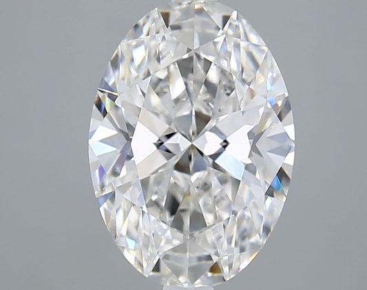 Lab-Grown Oval Diamond - 3.01 Carats, F Color, VVS2 Clarity - Certified by IGI - Report Number: LG690525506