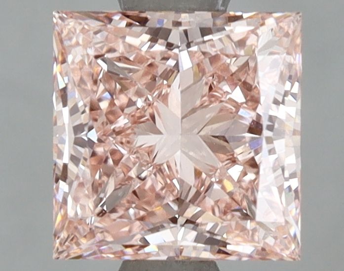 Lab-Grown Princess Diamond - 2.01 Carats, Fancy Intense Pink Color, VS1 Clarity - Certified by IGI - Report Number: LG670472994