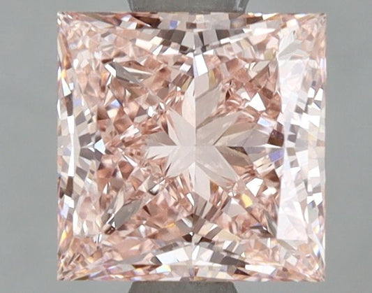 Lab-Grown Princess Diamond - 2.01 Carats, Fancy Intense Pink Color, VS1 Clarity - Certified by IGI - Report Number: LG670472994