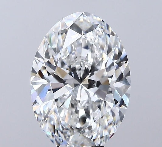 Lab-Grown Oval Diamond - 3.0 Carats, E Color, VS2 Clarity - Certified by IGI - Report Number: LG713596888