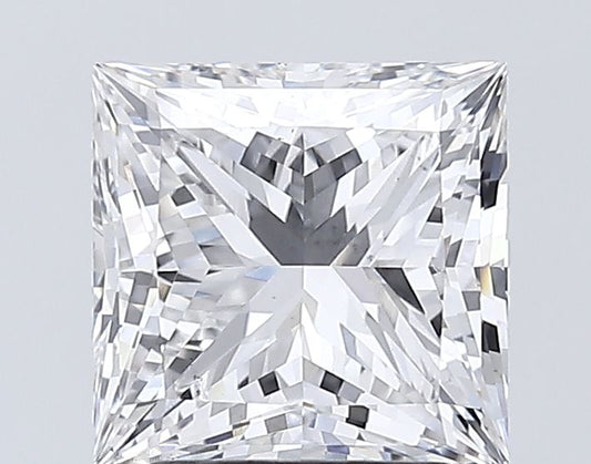 Lab-Grown Princess Diamond - 3.0 Carats, F Color, VS2 Clarity - Certified by IGI - Report Number: LG671416486