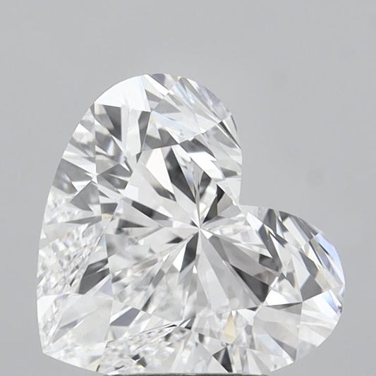 Lab-Grown Heart Diamond - 3.0 Carats, D Color, VVS2 Clarity - Certified by IGI - Report Number: LG711530648