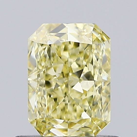 Lab-Grown Radiant Diamond - 0.78 Carats, Fancy Yellow Color, VS1 Clarity - Certified by IGI - Report Number: LG637468882