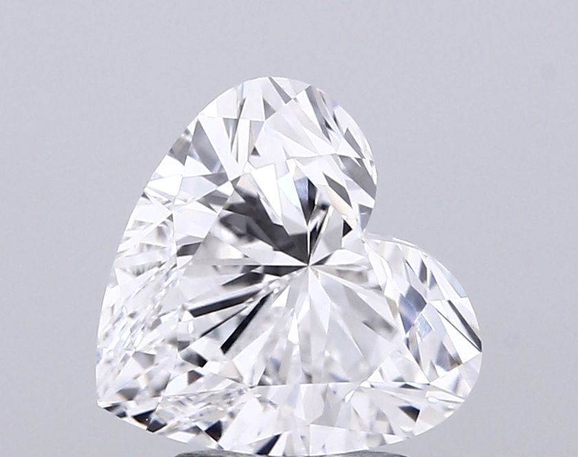 Lab-Grown Heart Diamond - 2.55 Carats, E Color, VVS2 Clarity - Certified by IGI - Report Number: LG683550269