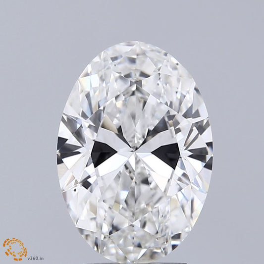 Lab-Grown Oval Diamond - 3.0 Carats, E Color, VS2 Clarity - Certified by IGI - Report Number: LG683550648
