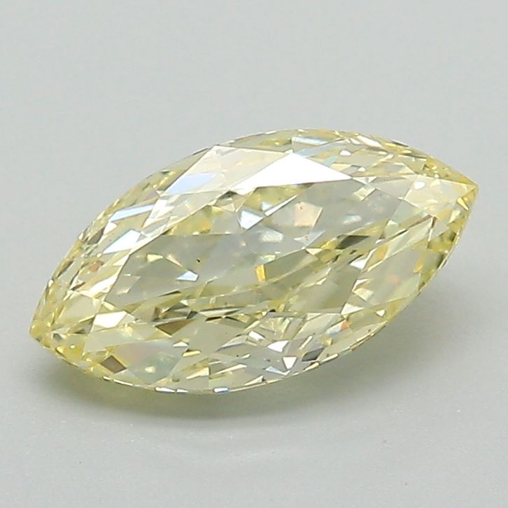 Lab-Grown Marquise Diamond - 1.11 Carats, Fancy Yellow Color, VS1 Clarity - Certified by IGI - Report Number: LG614399873