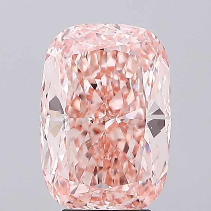 Lab-Grown Cushion Diamond - 5.03 Carats, Fancy Intense Pink Color, VS1 Clarity - Certified by IGI - Report Number: LG670477689