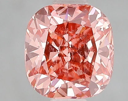 Lab-Grown Cushion Diamond - 1.5 Carats, Fancy Vivid Pink Color, VVS2 Clarity - Certified by IGI - Report Number: LG662471674