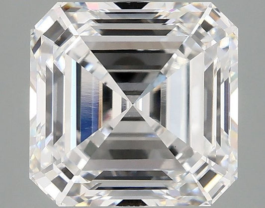 Lab-Grown Asscher Diamond - 2.97 Carats, D Color, VVS2 Clarity - Certified by IGI - Report Number: LG678576344