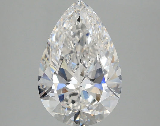 Lab-Grown Pear Diamond - 2.97 Carats, E Color, VS2 Clarity - Certified by IGI - Report Number: LG681558441