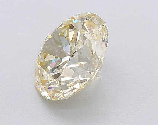 Lab-Grown Round Diamond - 2.53 Carats, Y-Z Color, VS1 Clarity - Certified by IGI - Report Number: LG602390146