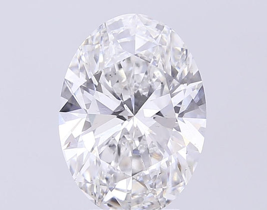 Lab-Grown Oval Diamond - 4.01 Carats, F Color, VS2 Clarity - Certified by IGI - Report Number: LG705543766