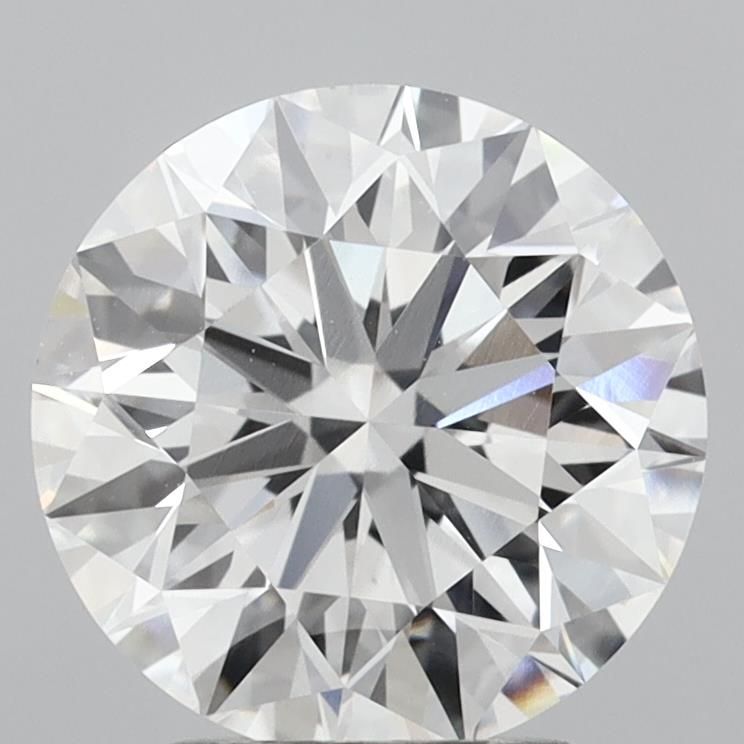 Lab-Grown Round Diamond - 2.55 Carats, E Color, VVS2 Clarity - Certified by IGI - Report Number: LG713548336