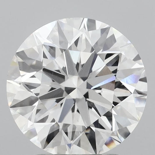 Lab-Grown Round Diamond - 2.55 Carats, E Color, VVS2 Clarity - Certified by IGI - Report Number: LG713548336