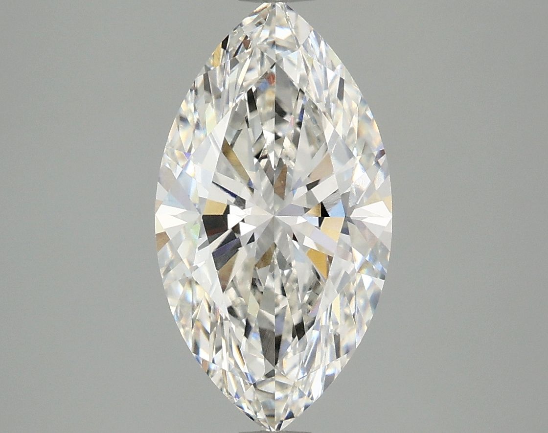 Lab-Grown Marquise Diamond - 2.52 Carats, F Color, VVS2 Clarity - Certified by IGI - Report Number: LG666408024