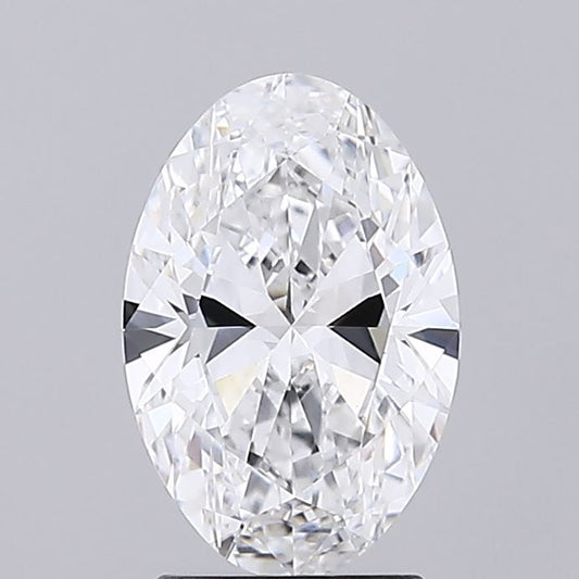 Lab-Grown Oval Diamond - 2.51 Carats, D Color, VVS2 Clarity - Certified by IGI - Report Number: LG679513553