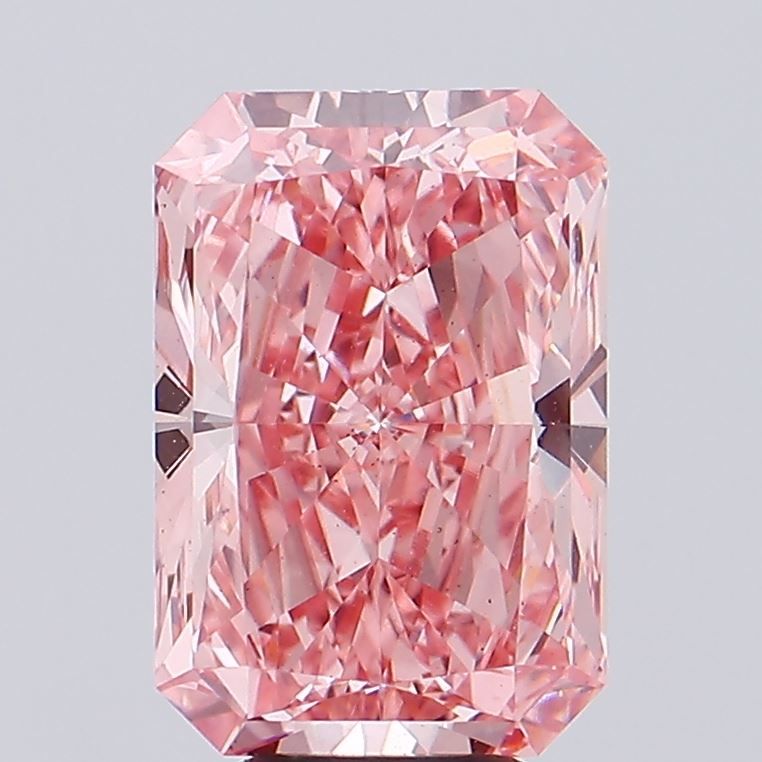 Lab-Grown Radiant Diamond - 6.05 Carats, Fancy Vivid Blue Color, VS1 Clarity - Certified by IGI - Report Number: LG645405246